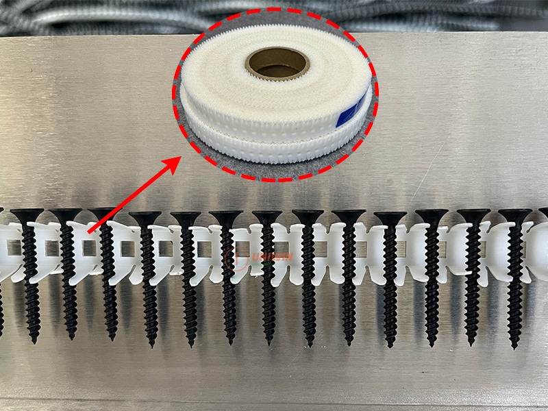 plastic strips for collating screws
