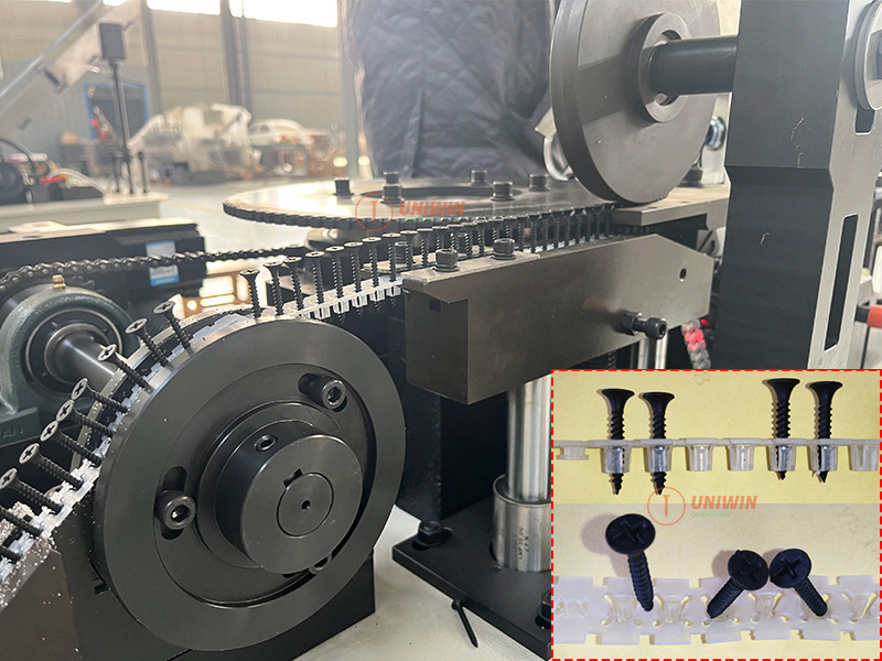 checking screw alignment in belt holes