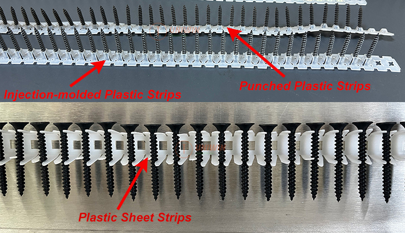 plastic strip types for Uniwin collated screw assembly machines